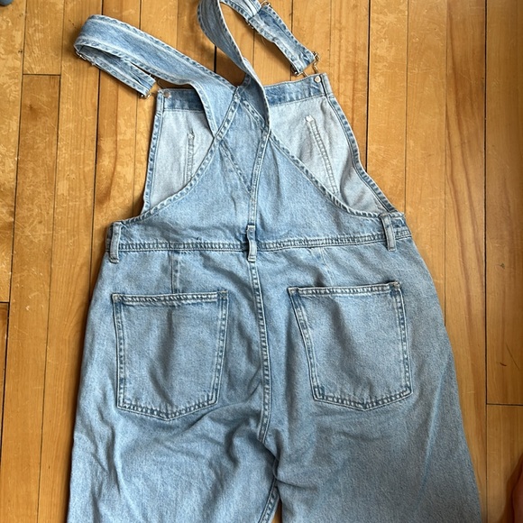 We the Free Ziggy Denim Overalls in Blue Moon size M SHORT - Picture 4 of 5